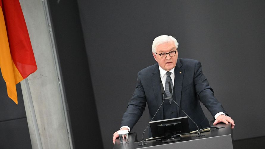 In seiner Antrittsrede unmittelbar nach seiner Wiederwahl als Bundespräsident zeigte sich Frank-Walter Steinmeier als kämpferischer Demokrat. Foto: picture alliance/dpa | Bernd Von Jutrczenka