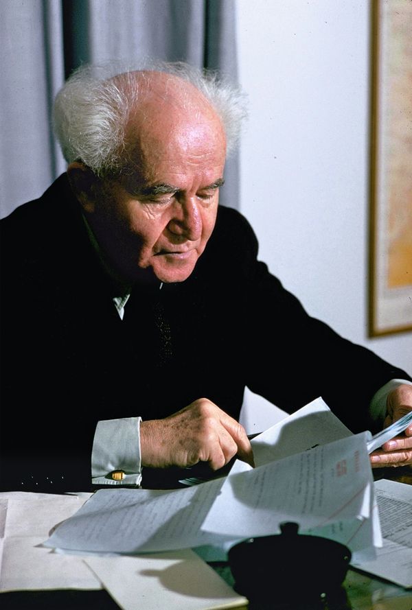 David Ben-Gurion war erster Ministerpräsident des Staates Israel, der vor 75 Jahren gegründet wurde. Foto: Wikipedia/Fritz Cohen