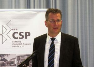 Ebenfalls beim Seminar: MdB Ralf Brauksiepe. Foto: Stiftung CSP/Königswinter