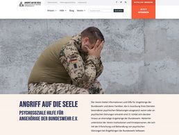 Der Verein "Angriff auf die Seele" hat sein Internet-Angebot gründlich überarbeitet. Screenshot: DBwV