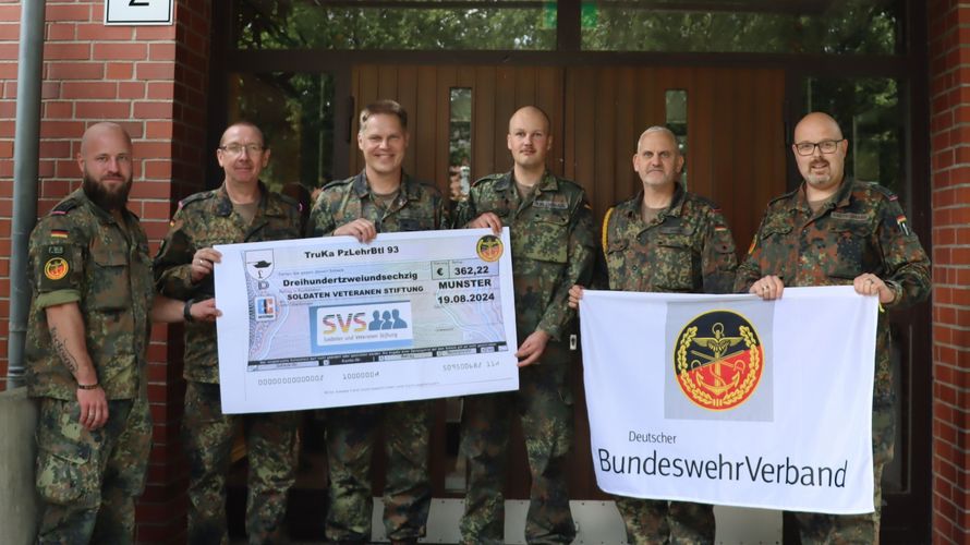 Der Vorstand der Truppenkameradschaft Panzerlehrbataillon 93. Foto: DBwV