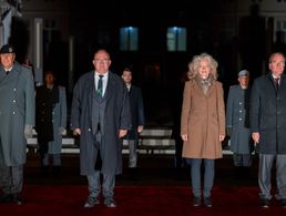 Generalleutnant Markus Laubenthal, Präsident Prof. Klaus Beckmann, Präsidentin Prof. Eva Kern und Verteidigungsminister Boris Pistorius. Foto: @BMVg_Bundeswehr/X