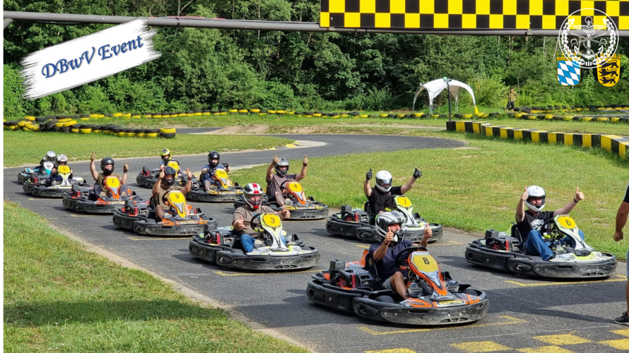 Begeistert waren die Teilnehmer der LogStSt 5 aus Kümmersbruck vom DBwV-Event im Kartmotodrom Amberg. Foto: Wolfgang Schar