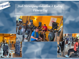 Vierzig Angehörige des Stabes VersBtl 4 bereiteten sich am Jahresende mit einem „DBwV-Event“ – Fitnesstag physisch auf die kommenden Herausforderungen vor. Fotos: StoKa Roding