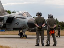 Ein Kampfflugzeug Tornado des Taktischen Luftwaffengeschwaders 51 "Immelmann" kurz vor dem Start. Foto: DBwV/Yann Bombeke