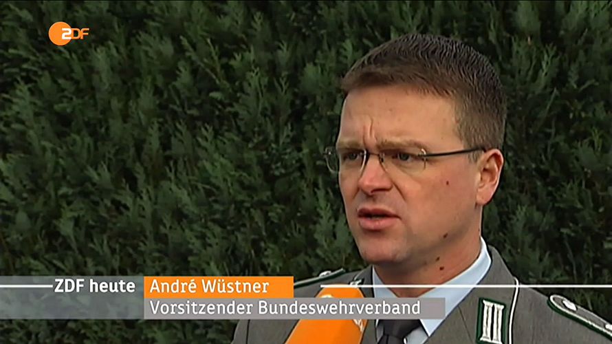 André Wüstner am 5. Dezember in „ZDF heute“. 