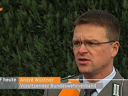 André Wüstner am 5. Dezember in „ZDF heute“. 
