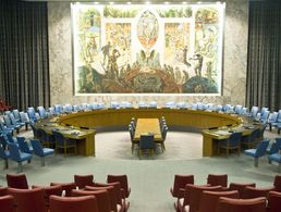 Der Sicherheitsrat der Vereinten Nationen in New York: Deutschland hat nun auch wieder einen Sitz, allerdings nur für zwei Jahre. Foto: picture alliance/ImageBROKER