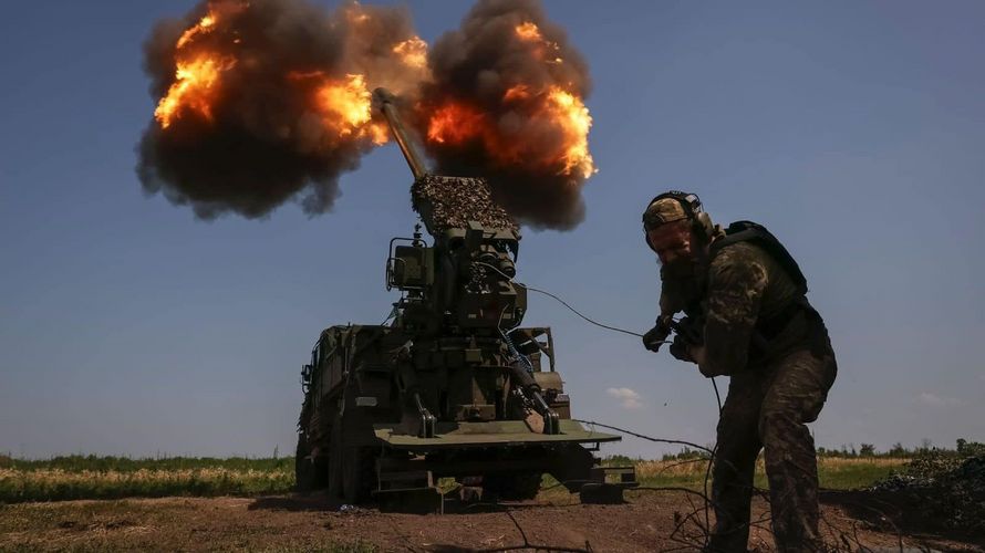 Ukrainische Artillerie im Einsatz: Berichten zufolge soll ein größerer Vorstoßversuch in der Region Saporischschja im Gange sein. Foto: Ukrainische Streitkräfte