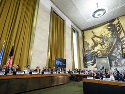 Die Teilnehmer der Afghanistan-Konferenz in Genf gaben sich bei der Vorbereitung der Friedensgespräche optimistisch. Foto: picture alliance