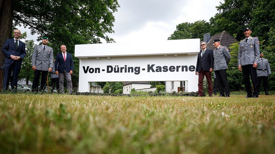 Die Rotenburger Kaserne trägt nun den Namen des Freikorpsoffiziers Johann Christian von Düring. Foto: Tobias Koch