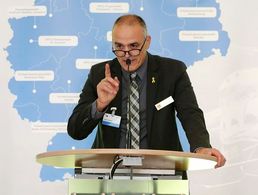 Ansprache: Jürgen Görlich, erster Stellvertreter des Bundesvorsitzenden des DBwV, war als Gastredner geladen. Foto: BfPP