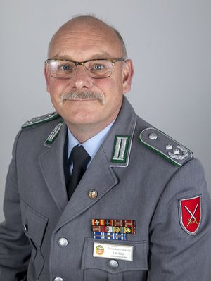 Oberstleutnant Lutz Meier, Landesvorsitzender West im Deutschen BundeswehrVerband. Foto: DBwV/Yann Bombeke