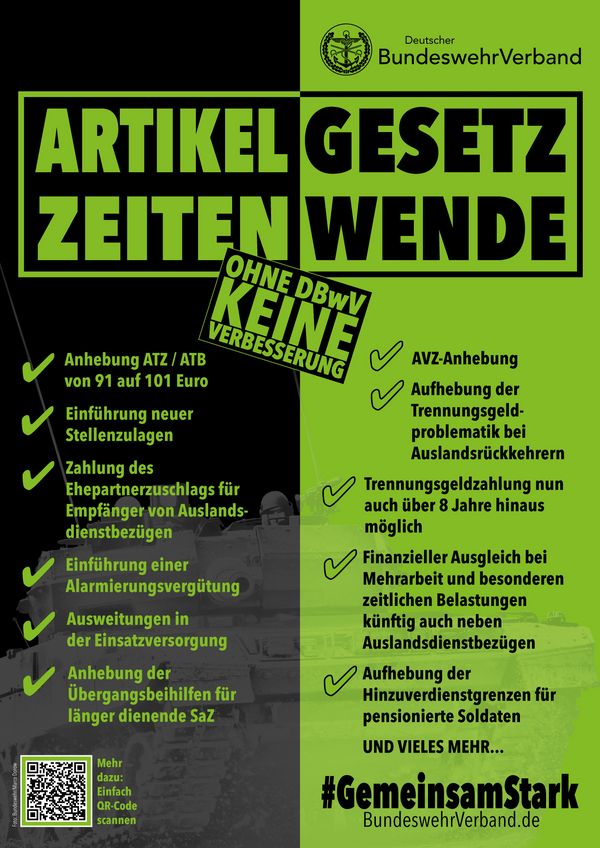 Wandzeitung zum Artikelgesetz Zeitenwende