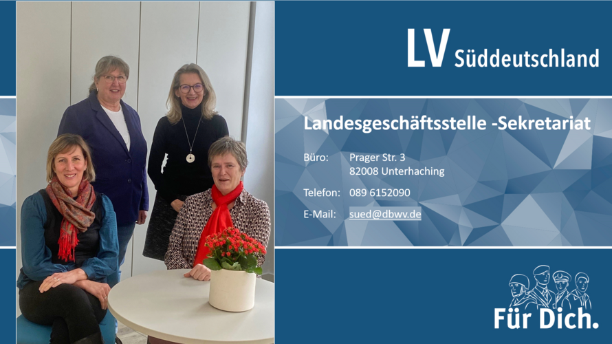 Das neue Sekretariat der Landesgeschäftsstelle mit Jana Henzler (v.l.), Karin Reitmeier, Maria Nothaft und Petra Beck. Foto: IK