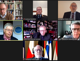 Erstmalig wurden die Petersberger Gespräche zur Sicherheit im digitalen Format ausgerichtet. Screenshot: DBwV 