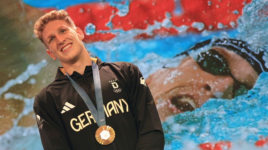 Der 22-jährige Hauptgefreite Lukas Märtens holte bei den Olympischen Spielen in Paris die erste Goldmedaille für Deutschland. Foto: picture alliance/Team D/picture-alliance/Karl-Josef Hildenbrand