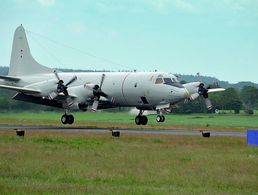 P-3C „Orion“ beim Landeanflug in Nordholz. Foto: Olga Ernst