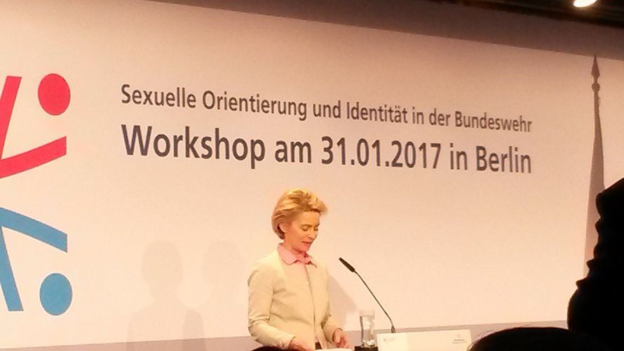 Bundesverteidigungsministerin Ursula von der Leyen erhob bei der Diversity-Tagung auch Vorwürfe wegen der Ereignisse in Pfullendorf Foto: DBwV