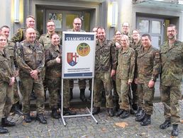 Sie gründeten einen DBwV-Stammtisch: Mitglieder der TruKa Sanitätsregiment 2 "Führungsbereich Koblenz". Foto: DBwV/Arleth