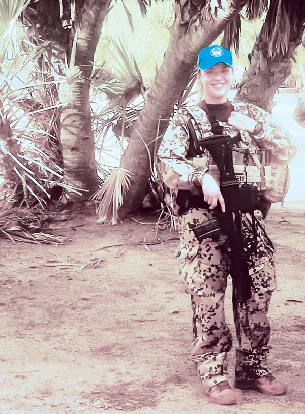 Oberfeldwebel Janine Kroß war in Mali im Einsatz und in ihrer Truppe das Bindeglied zwischen Truppenpsychologe und Soldat. Foto: privat