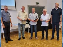Ulrich Peise (von links), Hans-Joachim Kramer, Wolfgang Moje, Christoph Trompeter und  Michael Scholz. Foto: DBwV