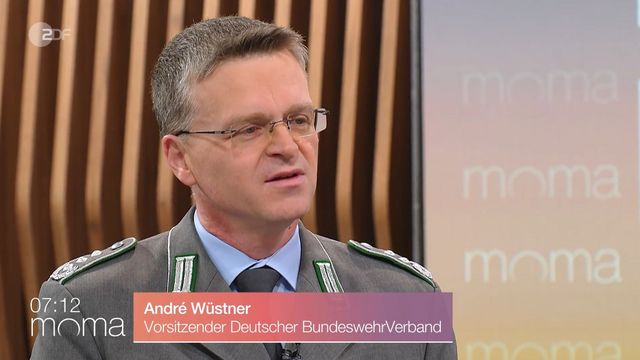 Oberst André Wüstner zu Gast im ZDF-Morgenmagazin. Foto: Screenshot