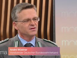 Oberst André Wüstner zu Gast im ZDF-Morgenmagazin. Foto: Screenshot