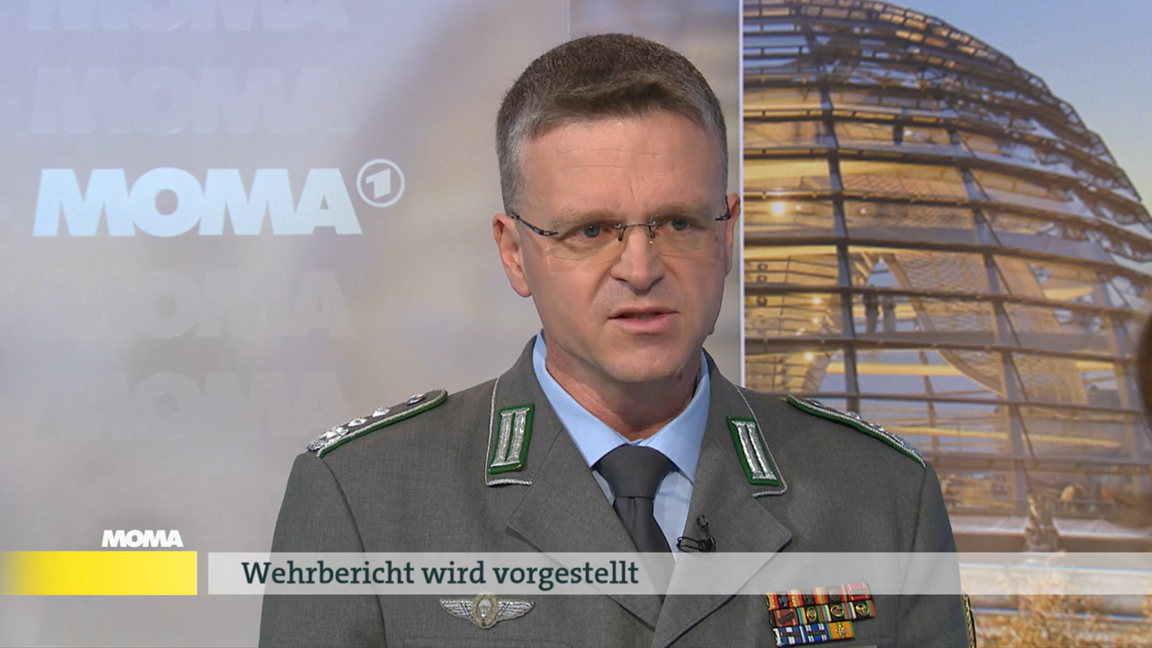 Oberst André Wüstner machte im Morgenmagazin deutlich, dass die Bundeswehr personell wie materiell schneller wachsen müsse als bisher. Foto: Screenshot