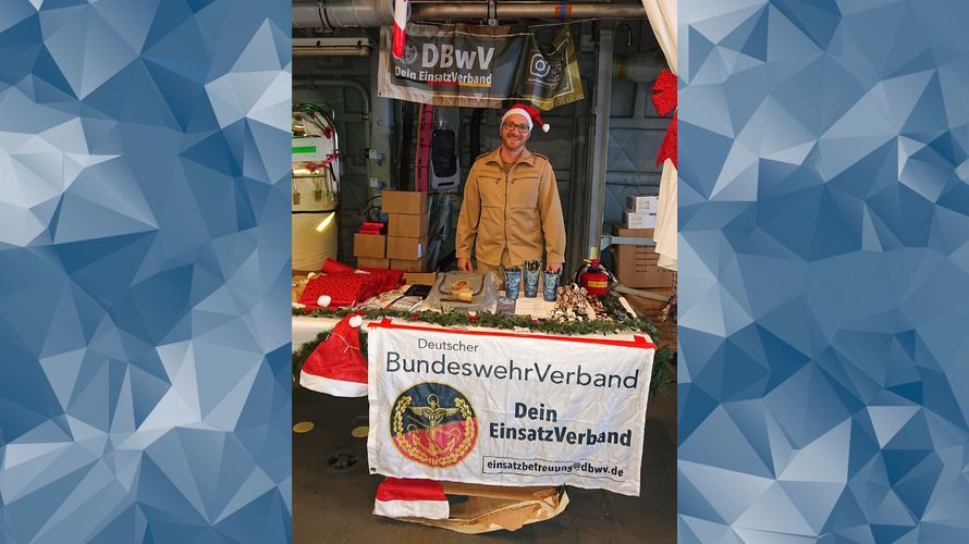 Hauptbootsmann Lars Janßen engagierte sich für den DBwV. Foto: DBwV