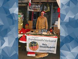 Hauptbootsmann Lars Janßen engagierte sich für den DBwV. Foto: DBwV