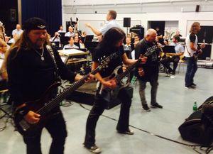 Das Musikkorps der Bundeswehr bei der Probe mit Heavy-Metal Legende U.D.O.! Foto: Khalil