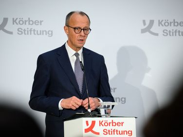 Was Kanzlerkandidat Friedrich Merz als Bundeskanzler ändern möchte, skizzierte er nun in einer Grundsatzrede bei der Körber-Stiftung. Foto: picture alliance/dpa/Bernd von Jutrczenka