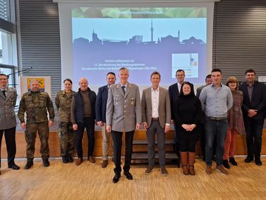 Beiratssitzung des Beratungszentrums zwischen der Bundewehr und der Wirtschaft traf sich in der Wilhelmsburgkaserne in Ulm/Sigmaringen. Foto: DBwV