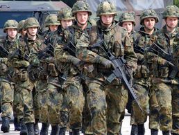 Soldaten mit dem Standard-Gewehr G36. Foto: DBwV