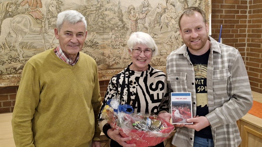 Ortwin Timm (von links), Carmen Wagner und Steffen Poppendieck. Foto: DBwV