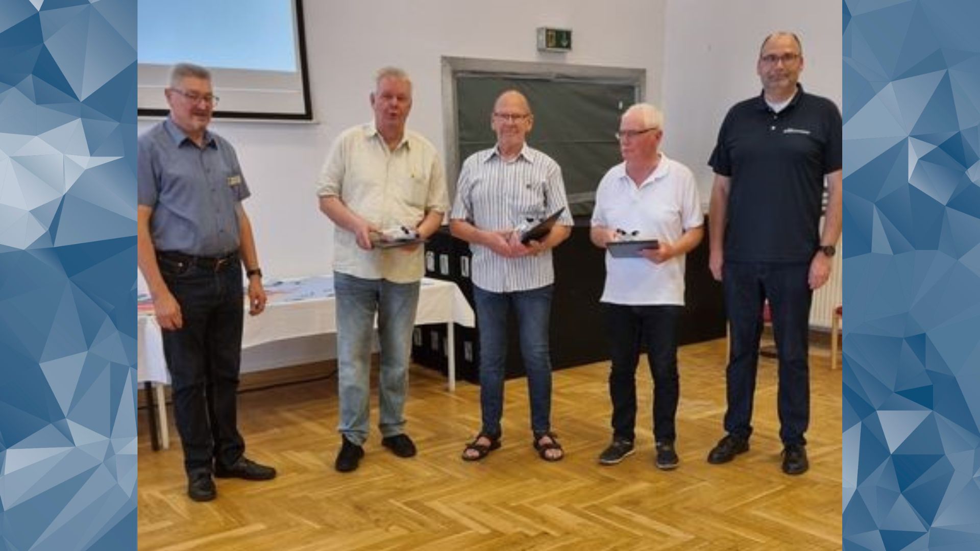 Ulrich Peise (von links), Hans-Joachim Kramer, Wolfgang Moje, Christoph Trompeter und  Michael Scholz. Foto: DBwV